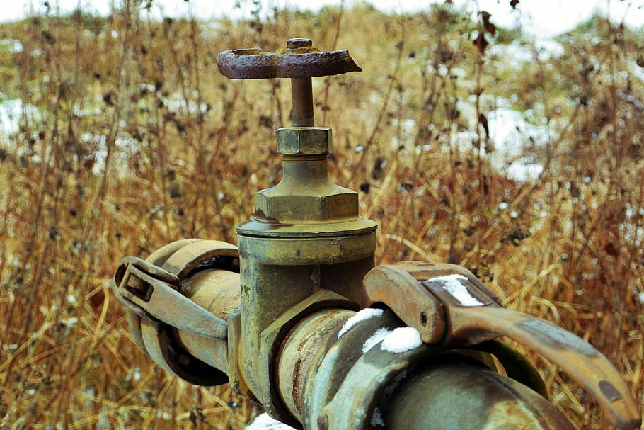faucet, valve, broken, lapsed, stainless, water, hahn, irrigation