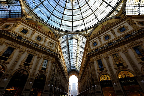 art, lights, building, glass, architecture, ceiling, dome, glass items HD wallpaper