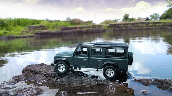 close-up photo of gray Jeep car toy, photography, creative HD wallpaper
