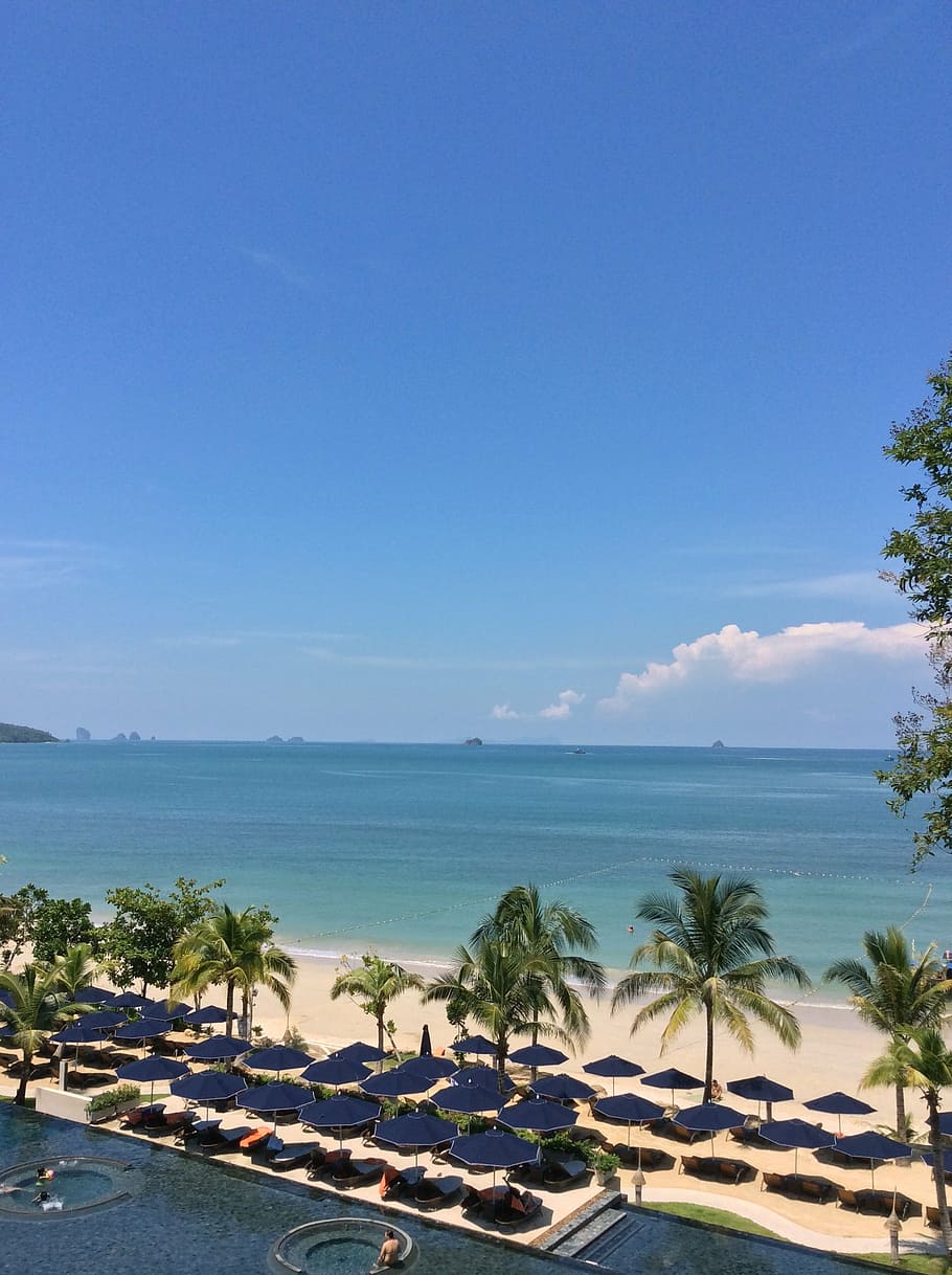 krabi, beyond, sky, water, sea, scenics - nature, beauty in nature HD wallpaper
