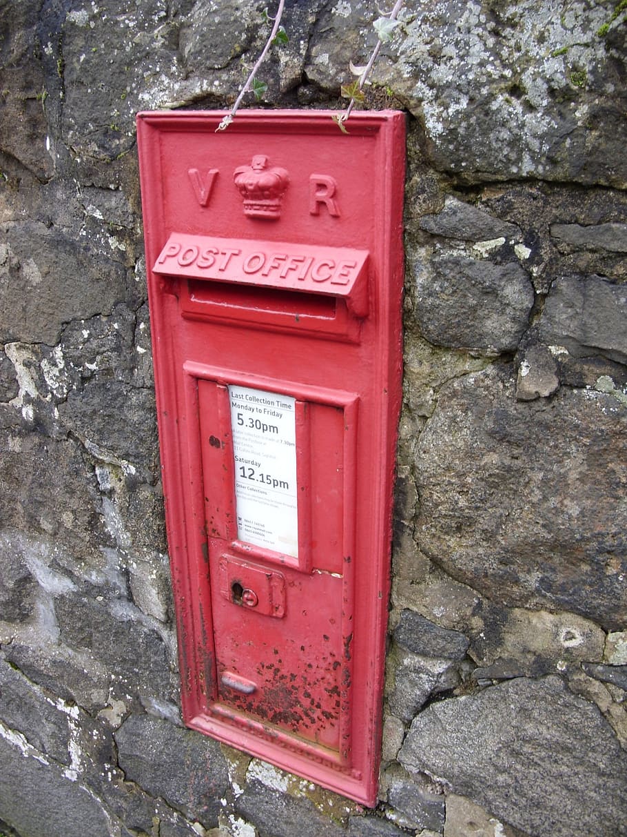 post box, british, post office, letters, mail box, britain