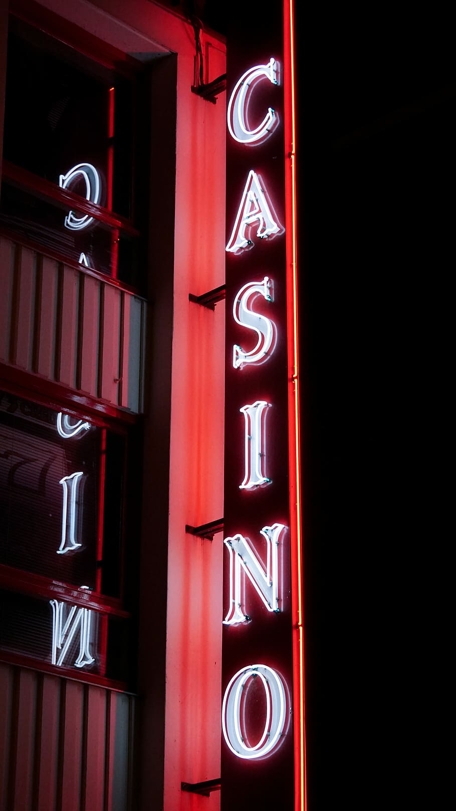 Finally Home, Casino LED sign, lights, night, dark, neon, communication HD wallpaper