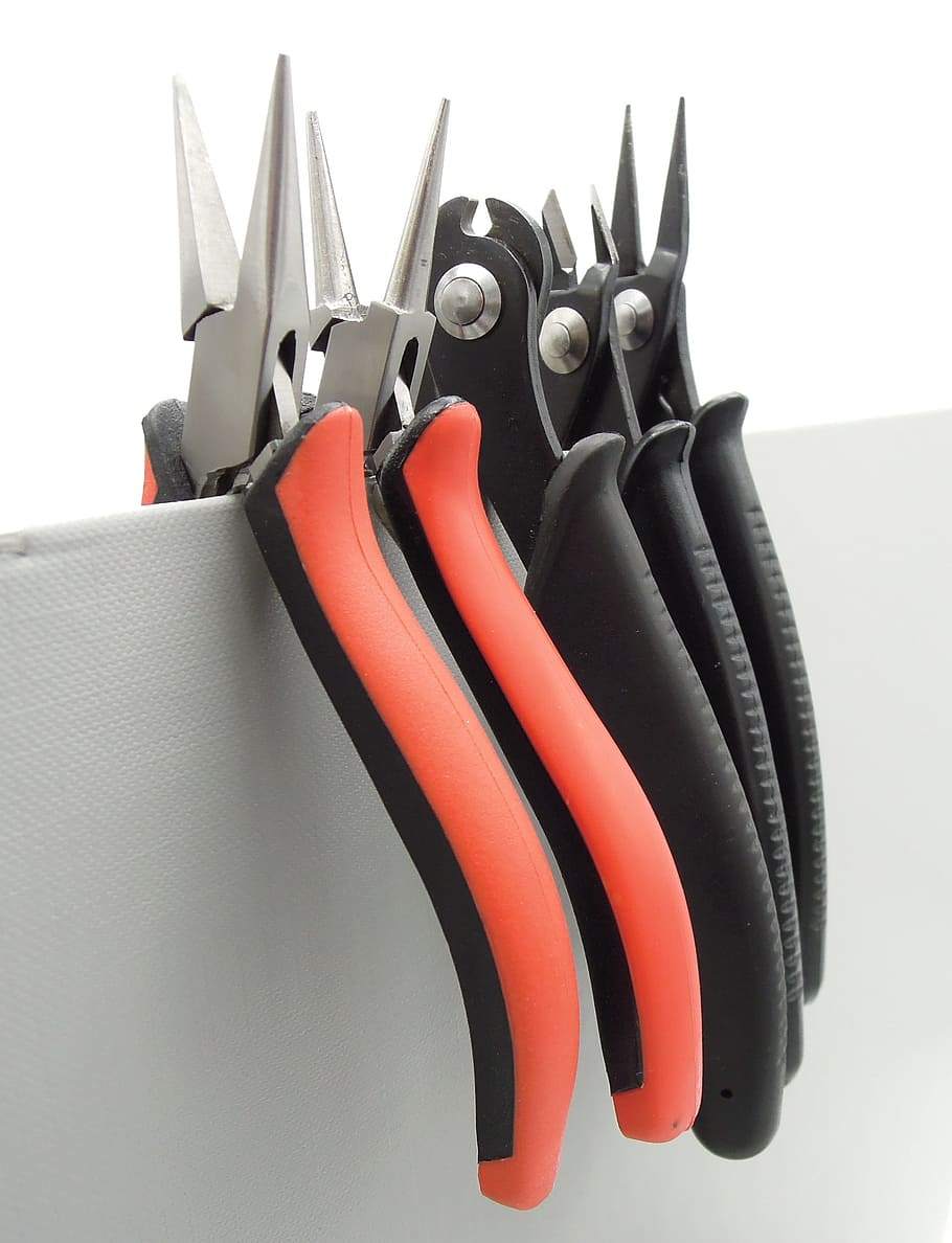 Tool, Pliers, Wire Cutters, sport, white background, black color HD wallpaper