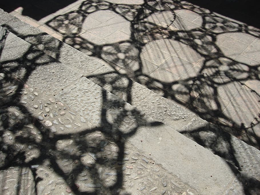 shadow, stairs, floor, day, light, design, sunny, sunlight HD wallpaper