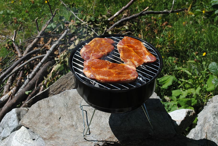 Grill, Grilling, Summer, Camping, Wood, outdoor, barbeque, barbequeofen HD wallpaper