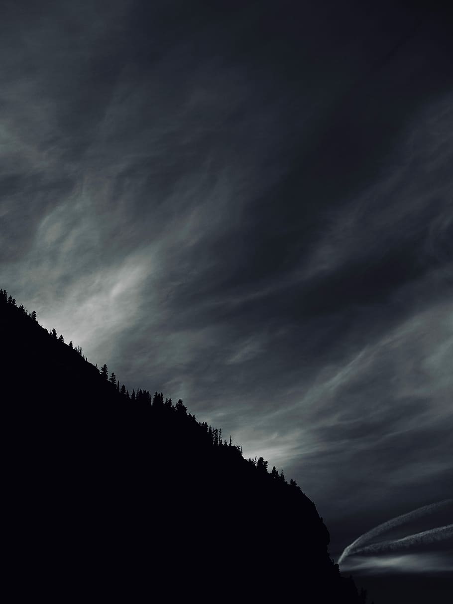 frenzy, untitled, cloud, mountain, tree, treeline, sky, forest HD wallpaper