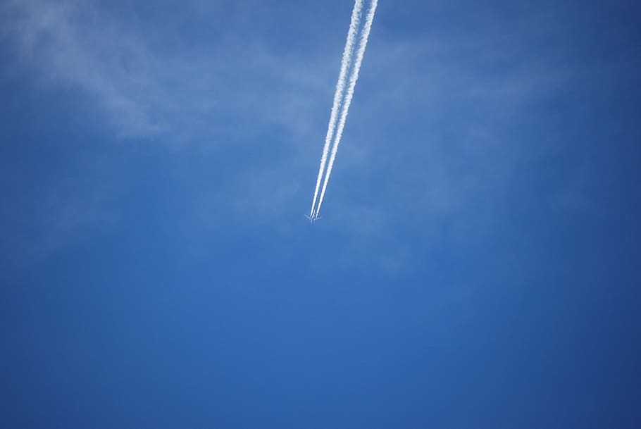 Sky, Blue, Flying, Strip, Contrail, dom, speed, vapor Trail HD wallpaper