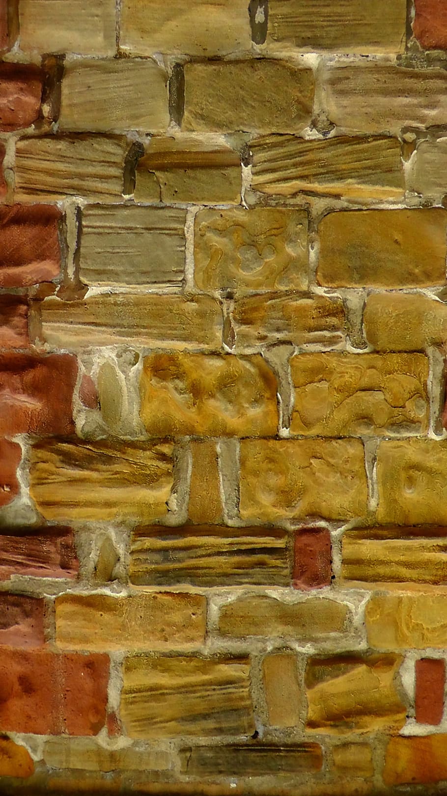 Wall, Stones, Structure, Surface, Joints, arrangement, cement HD wallpaper
