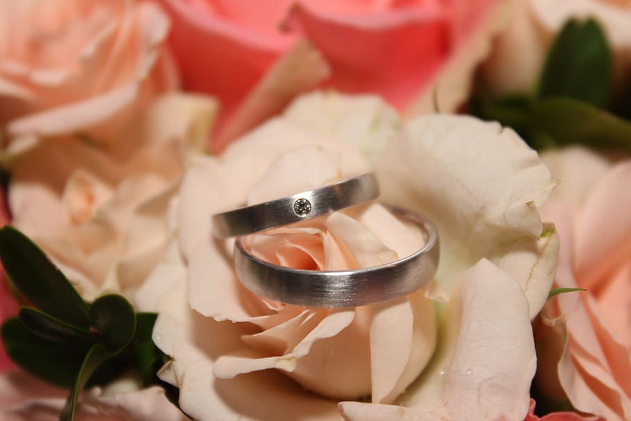 silver-colored band rings, Wedding Ring, Ring, Ring, before HD wallpaper