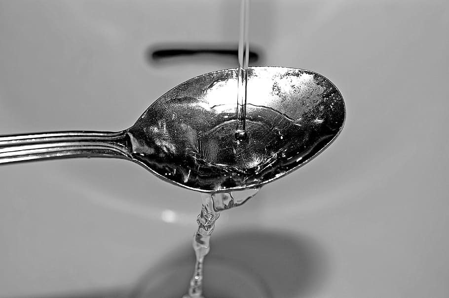 water, spoon, rinse, the effect of, the idea of, close-up, food and drink, HD wallpaper