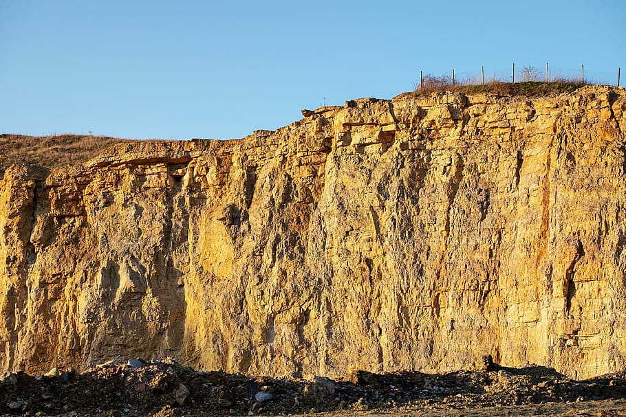 rock formation, limestone, quarry, black forest, stones, quarrying HD wallpaper