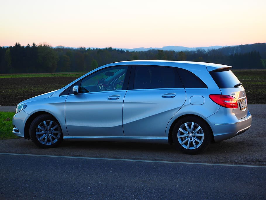 auto, mercedes, b-class, silver, mercedes benz, kompaktvan HD wallpaper