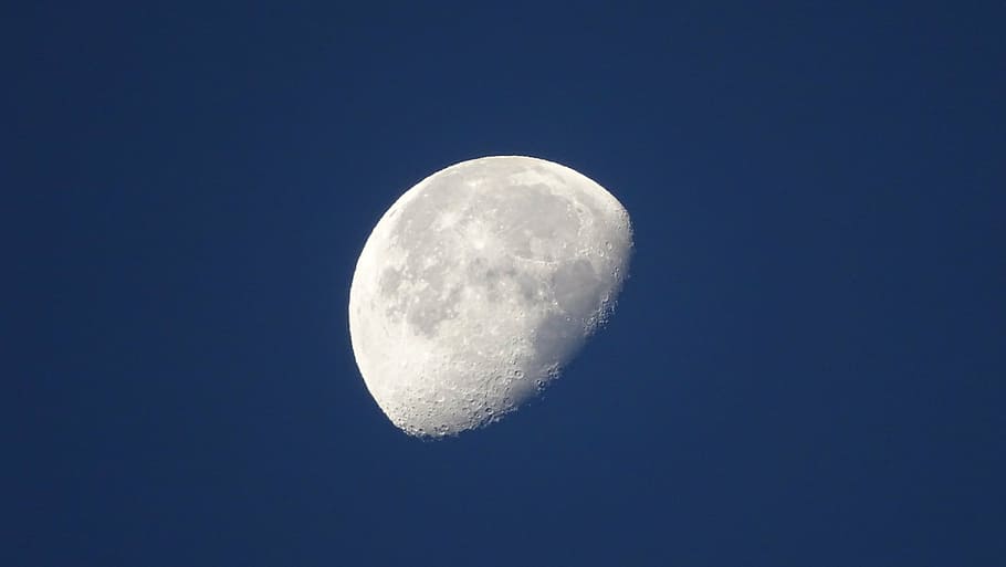 moon, sky, crater, night, cosmos, space, astronomy, clear sky HD wallpaper