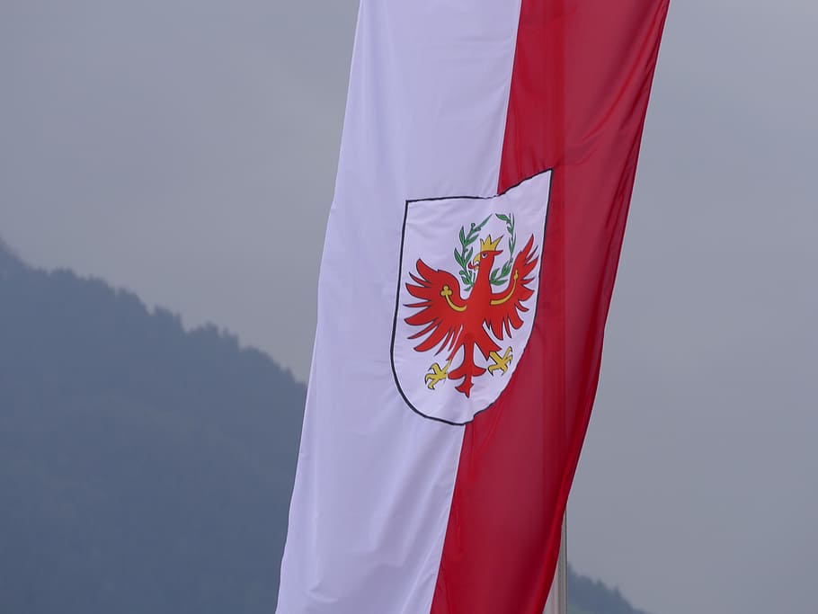flag, tyrol, south tyrol, italy, austria, meran, patriotism