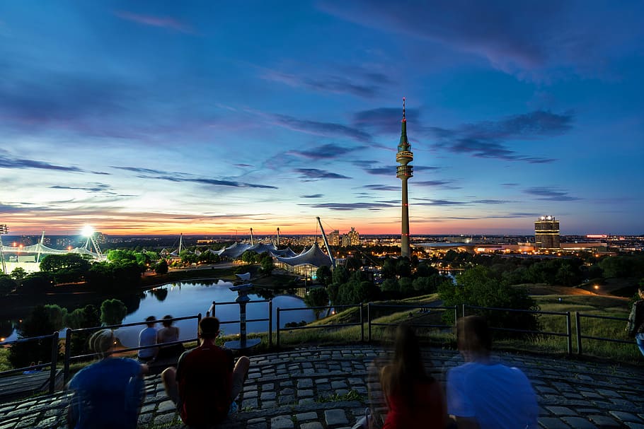 panorama, sunset, sky, waters, travel, dusk, landscape, evening HD wallpaper