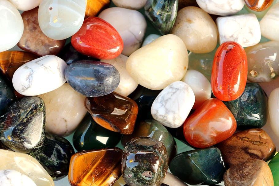 assorted-color polish stone lot, Stones, Gems, Crystal, Mineral, HD wallpaper