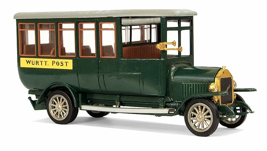 classic green vehicle die-cast model, magirus, type 2c-v110 HD wallpaper