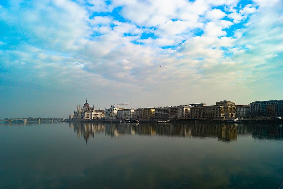 water, reflection, travel, sky, river, panoramic, outdoors HD wallpaper