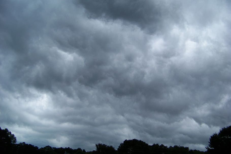 Storm, Clouds, Nature, sky, grey, thunderstorm, stormy sky