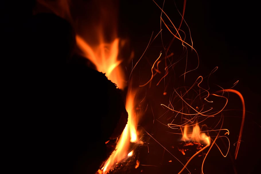 embers, fire, flame, heat, burning, heat - temperature, fire - natural phenomenon HD wallpaper