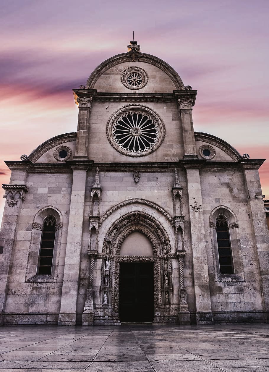 landmark, building, architecture, church, ancient, arches, cathedral HD wallpaper