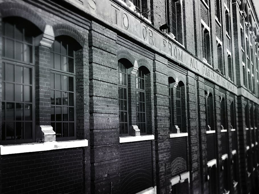 architecture, bricks, building, exterior, glass, glass items HD wallpaper