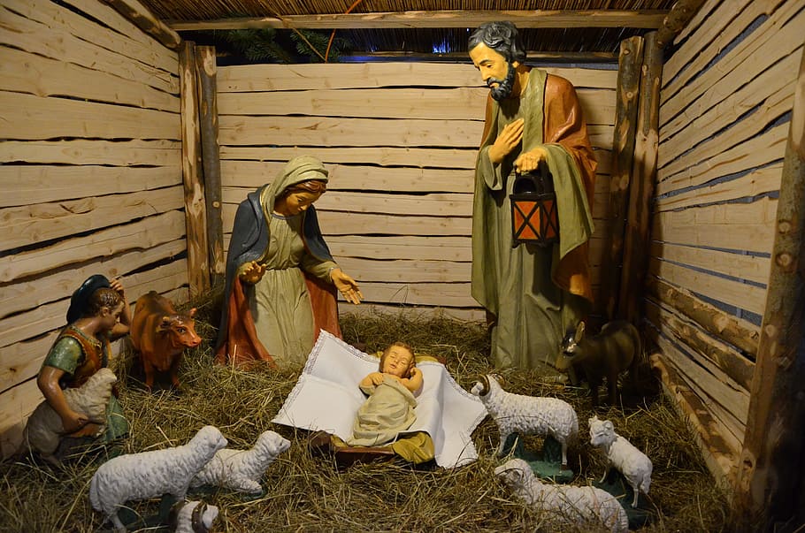 Jesus, Bethlehem, Crib, Holidays, the holy family, józef, happy holidays HD wallpaper