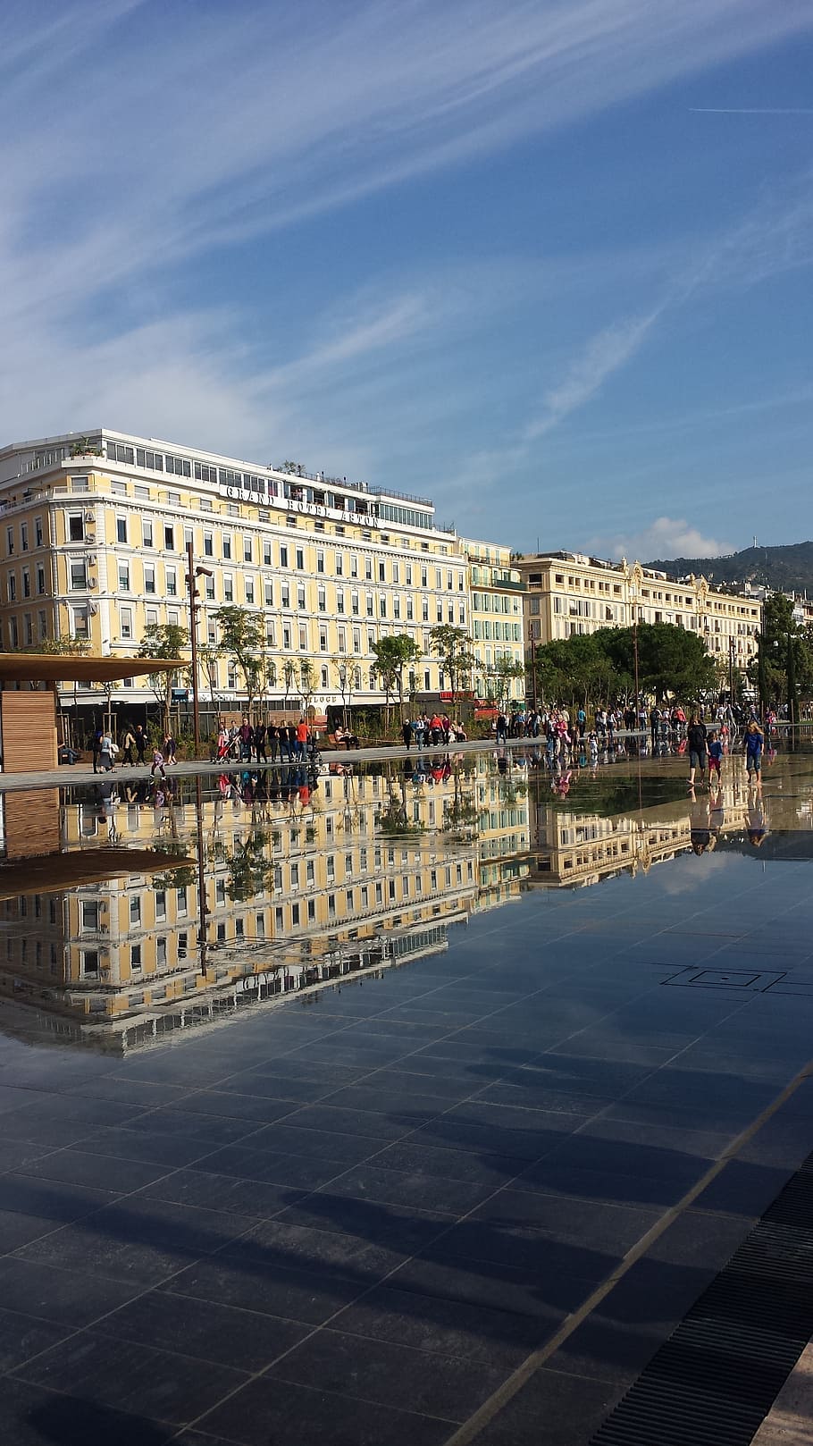 nice, reflection, water, architecture, built structure, building exterior HD wallpaper