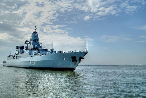Frigate, German Navy, Hamburg, nautical vessel, sea, transportation HD wallpaper