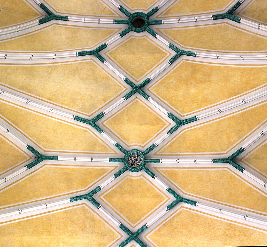 vaulted ceilings, construction, gothic, cross vault, architecture HD wallpaper