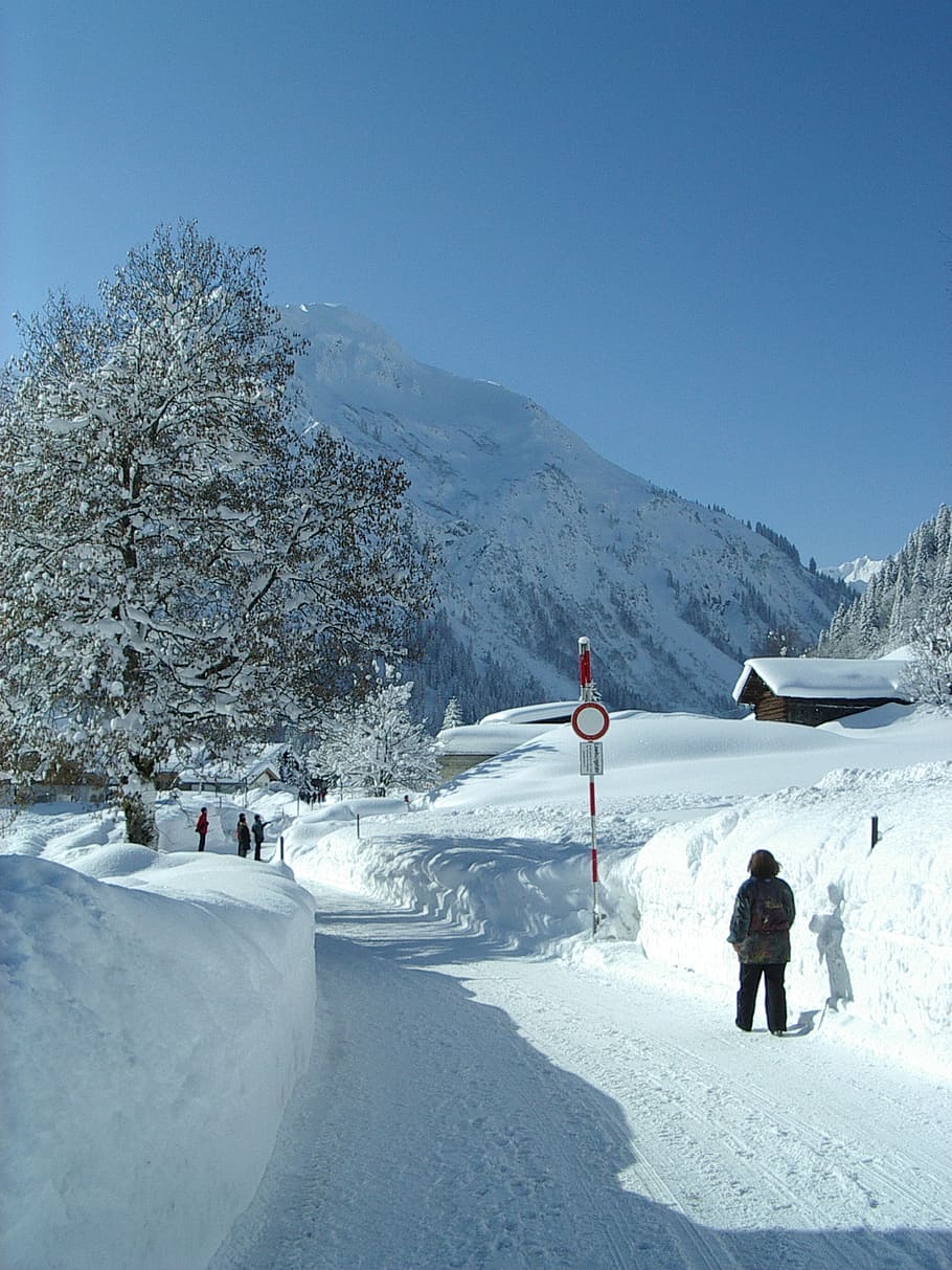 snow, winter, höhenweg, lilli, mittelberg, austria, snowy, HD wallpaper