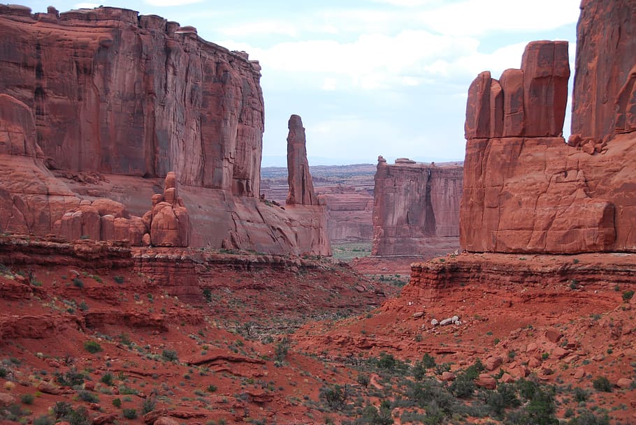 red rocks, moab, desert, utah, scenery, sandstone, arid, canyon HD wallpaper