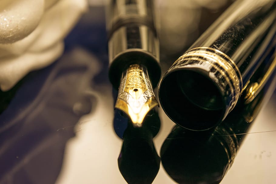 filler, ink, luxury, montblanc, noble, fountain pens, write, HD wallpaper