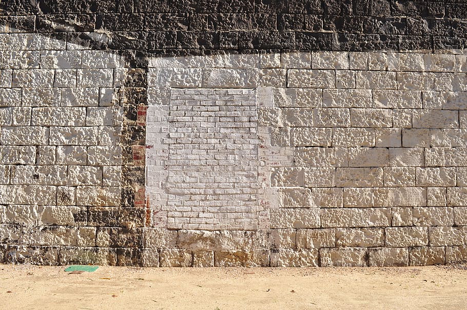 brick wall, texture, bluestone, wall - Building Feature, backgrounds HD wallpaper