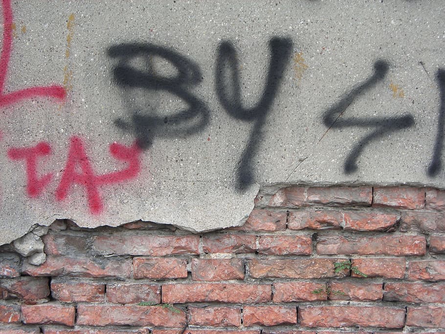 wall, plaster, graffity, building, graffiti, wall - building feature HD wallpaper