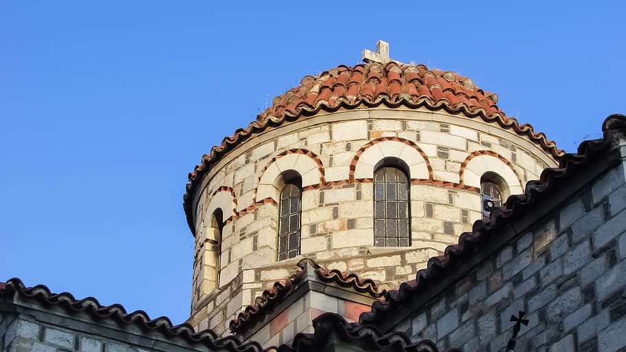 greece, volos, ayia triada, church, orthodox, architecture, HD wallpaper
