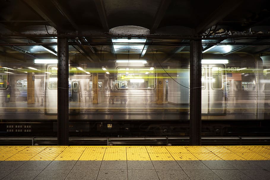 transportation train, black train, subway, motion, moving, movement HD wallpaper