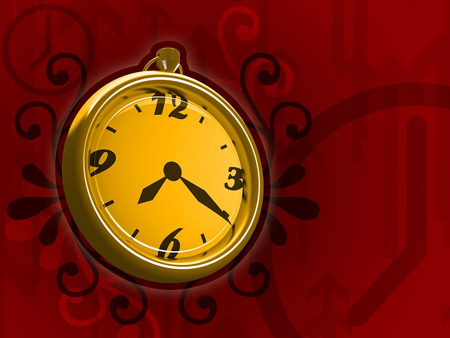 clock, time, abstract, time clock, minute, hour, deadline, business, HD wallpaper