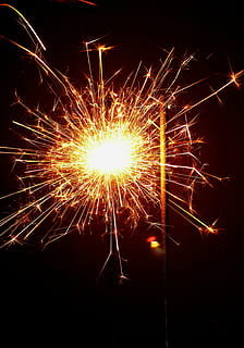 sparkler, celebration, fire, fireworks, greeting, congratulations HD wallpaper