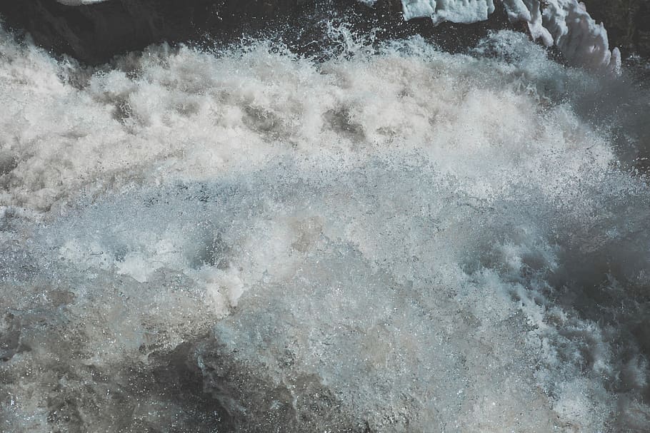 boy of water, blue, drops, foams, gray, white, wave, nature, sea HD wallpaper
