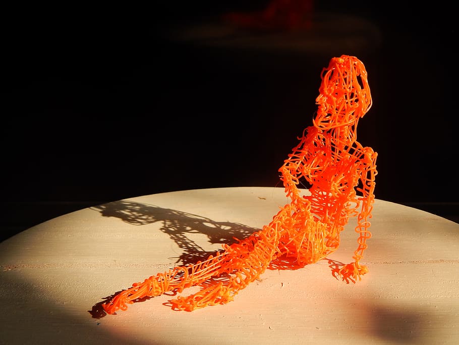 art, plastic, design, orange, orange color, indoors, water HD wallpaper