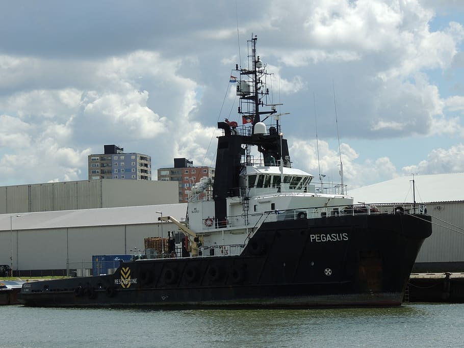 Tug, Rotterdam, lekhaven, freight transportation, nautical vessel HD wallpaper