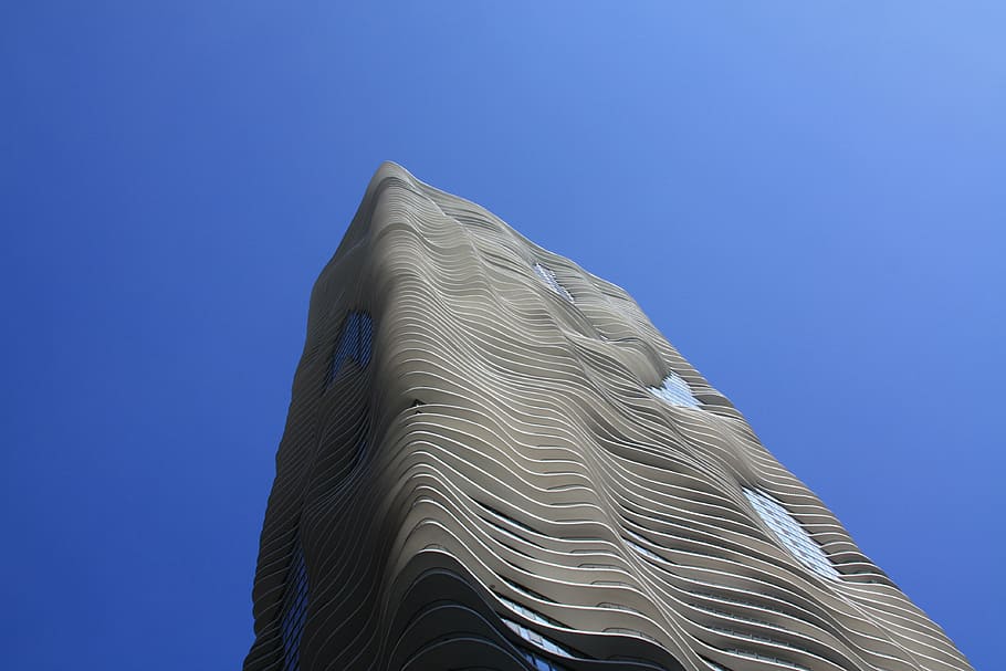 chicago, skyscraper, architecture, blue, clear sky, no people HD wallpaper