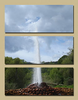 Geyser, Andernach, Triptych, Bubbly, carbon dioxide, co2, inject HD wallpaper