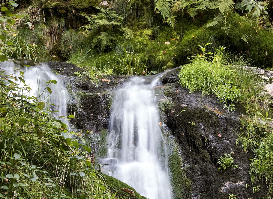 all saints, waterfall, source, nature, local recreation, flow HD wallpaper