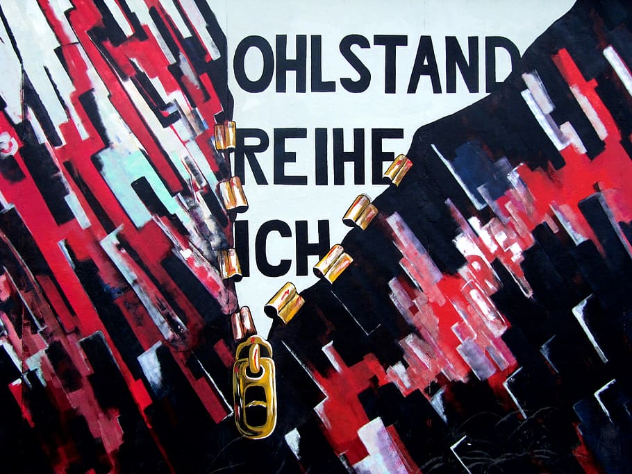 graffiti, berlin wall, east side gallery, art, text, safety HD wallpaper