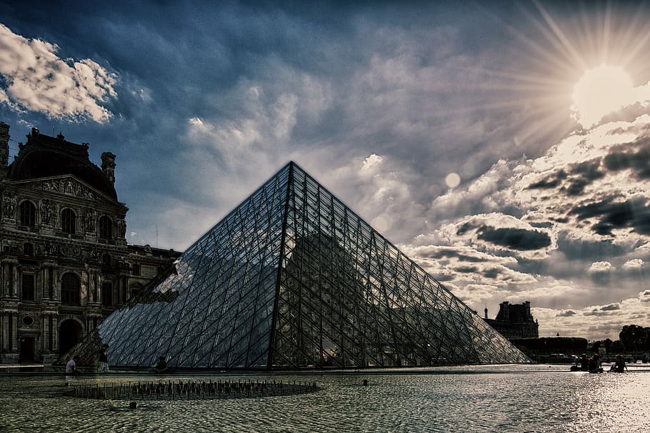Louvre, Museum, Paris, history, pyramid, architecture, building exterior HD wallpaper