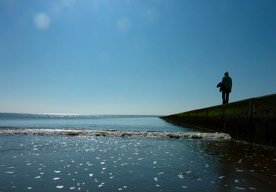 Beach, Holidays, Shores, Sea, sky, north sea, baltic sea, relax HD wallpaper