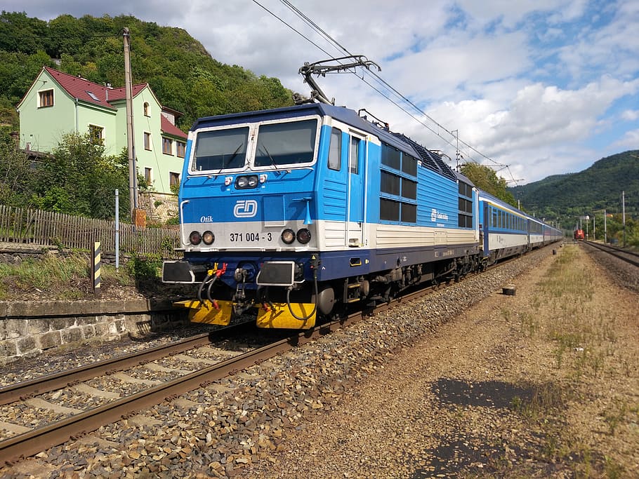 train, czech republic, czech railways, 371, eurocity, porta bohemica, HD wallpaper