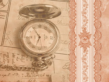 steampunk, pocket watch, clock, old, clock face, scrapbook HD wallpaper